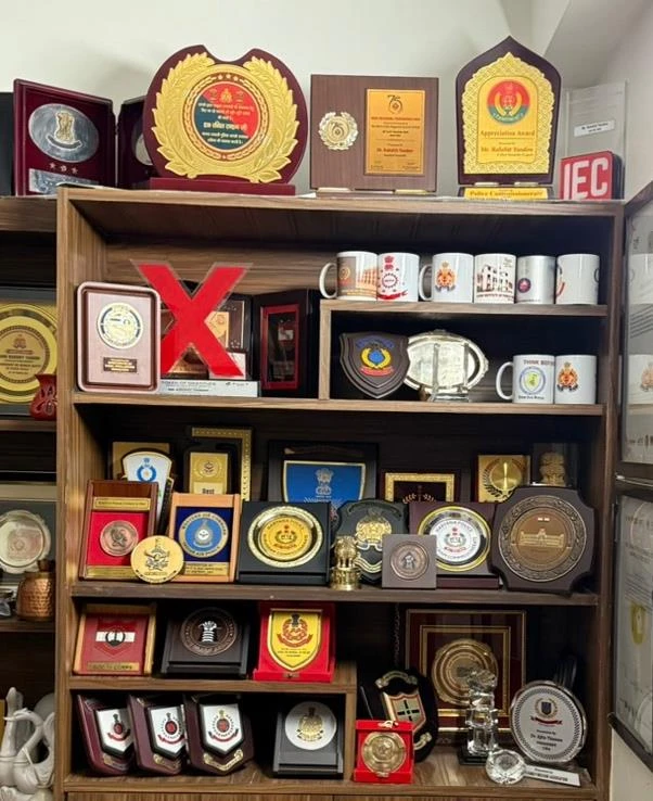 Awards and recognition display