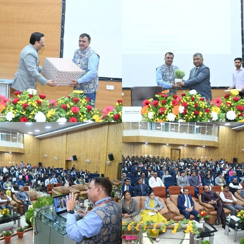 Rakshit Tandon at a cyber laws and digital evidence workshop at Madhya Pradesh State Judicial Academy, Gwalior