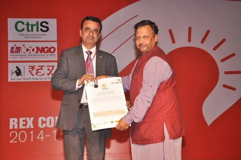 Recognition presentation at a professional event